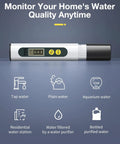 Digital TDS Meter Water Tester For Home Well And Tap Water Quality 0 To 9990 PPM Fast One Second Read Affordable And Reliable Drinking Water Test Kit With Easy To Read Display