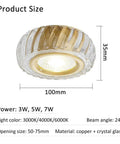 Super Slick 9 Pack Led Recessed Lighting Kit Featuring Heavy Duty Brass Housing And Crisp Crystal Trim For Living Room Hallway No Sweat Install Flat Out Amazing Glow Top Shelf Quality Remodel Ready, showing 100mm diameter light fixture with brass and crystal design.