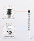 Dead On Accurate 31 Gauge 1cc Insulin Syringe With Sharp 5/16 Inch Needles Smooth Gliding Plunger U 100 Precision Dosing details