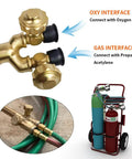 Heavy Duty Cutting Torch Kit For Metalworking Be Your Workhorse Oxygen Propane Acetylene Options interface details