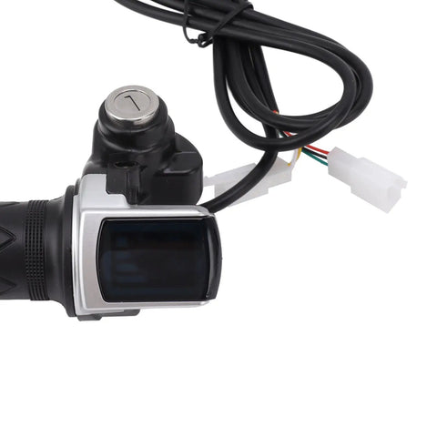 Brushed Motor Speed Controller For 24V 350W Electric Scooters With Locking Throttle Grip Clear Power Display High Stability Cables Low Failure Rate Dope For Night Rides And MX350 Compatible