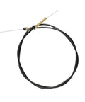 Replacement Control Cable With Ends For Lawn Care Attachments Easy Install Durable Part For Homeowners Yard Tools Fits Various Equipment Great For Mulchers Dethatchers And Tillers black cable with metal ends