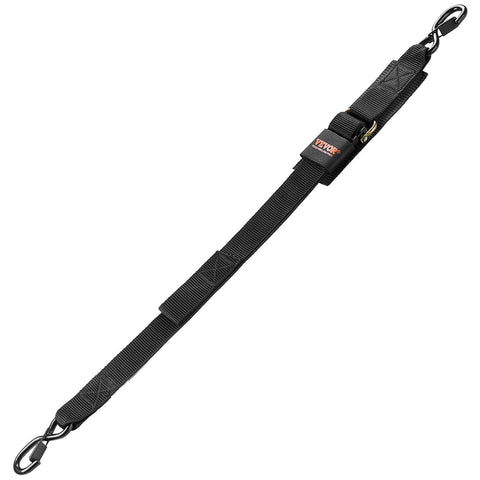 Beefy Heavy Duty Boat Trailer Transom Straps 2 Inch By 48 Inch Adjustable With 1,500 Lb Break Strength And Security Lock S Hooks detail
