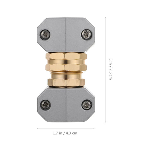 Heavy Duty Garden Hose Repair Kit With Solid Aluminum Alloy Connector Fitting 3 Sets That Stop Leaks And Save Your Plants Plus Easy No Tools Install For Fast Maintenance Anytime, 3 in x 1.7 in