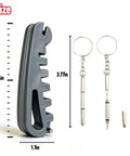 Eyeglass Frame Adjustment Kit With 3 In 1 Screwdriver Tool For DIY Glasses Repair Curvature Bender Temple Arms And Nose Pads