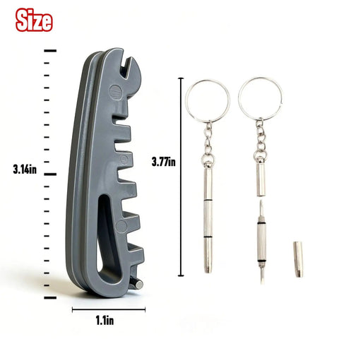 Eyeglass Frame Adjustment Kit With 3 In 1 Screwdriver Tool For DIY Glasses Repair Curvature Bender Temple Arms And Nose Pads