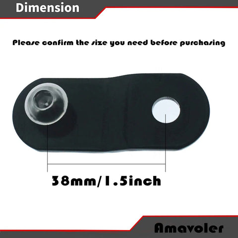 Top view of 38mm 1.5 inch component of Gas Tank Rising Lift Kit For Harley Big Twin Dyna Softail Touring Bikes 1 Pair Boost Height