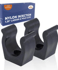 Heavy Duty Nylon Injection Molded Ladder And Pole Clips For Boats And RVs, Lightweight Spring Clamp Holder Bracket, Pack Of 2