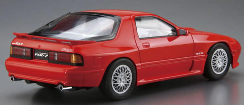 Mazda FC3S Savanna RX-7 1989 1/24 Scale Model Car Kit Unpainted Plastic Assembly With Early And Late Model Options rear view