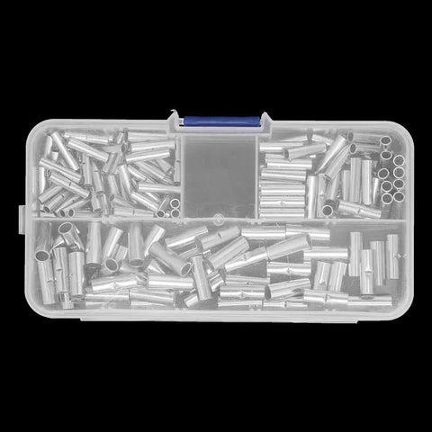 Heavy Duty Bare Non Insulated Butt Connectors Kit 150 Piece All Sizes From Tiny 22 Awg To Massive 10 Awg For Car Truck Marine And Home Projects With Nifty Storage Box For Easy Tackle Your Jobs Like A Boss.