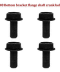 4 Pack Bicycle Crank Bolts And Bottom Bracket Screws M8 X 18mm For Mountain Bike Road Bike MTB Durable Steel Fixing Bolts With 1.0 Thread Pitch Easy Install