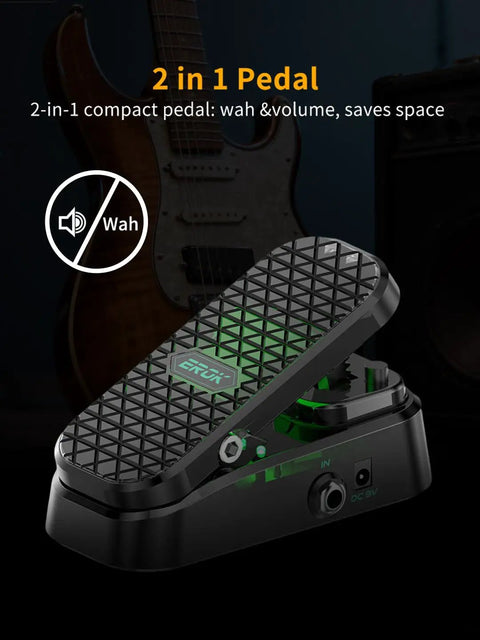 Two In One Wah And Volume Pedal For Electric Guitar With Custom RM Type Shielded Inductor And Pure Analog Tone on stage