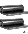 Heavy Duty Weld On Hinges For Doors And Gates, 5mm Thick Steel With Detachable Pin, 50 Pieces, Easy Weld Install shown in close-up.