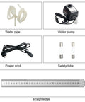 Heavy Duty Portable Acrylic Heat Bending Machine For Plastic Sheet Shaping With Adjustable Angle And Precise Temperature Setup Includes accessories like water pump, pipes, power cord, safety tube, steel ruler.