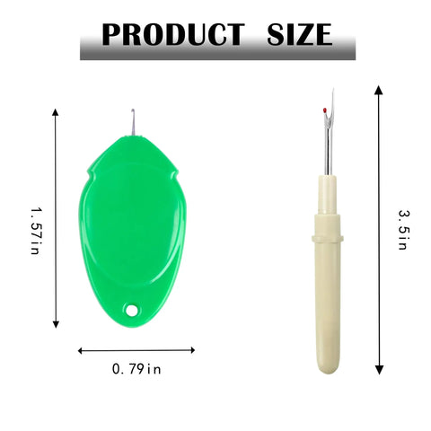 Needle Threader Kit For Quick Sewing No Fuss Small Eye Threader Tool For Machine And Hand Sewing with size measurements