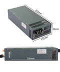Beefy Adjustable Industrial Switching Power Supply 12V 24V 36V 48V And 110V 300V ACDC 1000W 1200W 1500W 2000W dimensions view