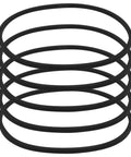 5 Pcs Durable Motor Drive Belts 35 mm Inner Diameter 37 mm Outer Diameter 1.2 mm Wire Rubber Belts Replacement For Small Motors Gearboxes Pulleys And Winding Machines