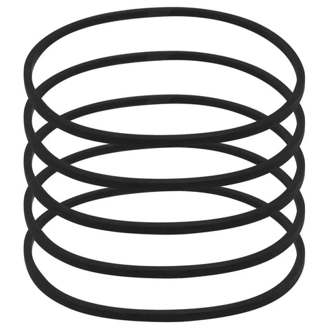 5 Pcs Durable Motor Drive Belts 35 mm Inner Diameter 37 mm Outer Diameter 1.2 mm Wire Rubber Belts Replacement For Small Motors Gearboxes Pulleys And Winding Machines