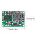 Front view of Six Pack TP5100 Battery Charger Module For Dual Lithium Cells 4.2V 8.4V with dimensions labeled