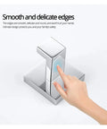 Close-up of Premium Stainless Steel Heavy Duty Towel Hook Wall Mounted Robe Hook with smooth edges and hand for scale.
