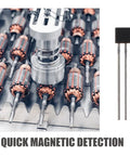 40pcs Hall Effect Sensor Kit for Industrial and Lab Use, Pro Grade Magnetic Detector with 99 Percent Accuracy, Versatile Hall Probe Device for Analytical Environments and Manufacturing, Broad Detection Capabilities for Research and Production; black 3-pin sensor