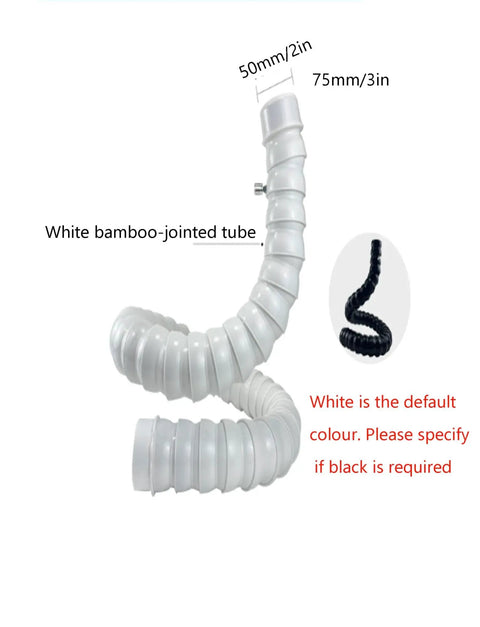 360 Degree Flexible Smoke Extraction Arm for Welding Fume Removal with universal joint, white 7.5x180cm