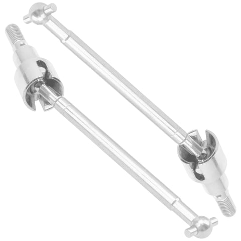 Beefed Up Steel Front And Rear Drive Shaft CVD Upgrade For SCY 1/16 Pro 16103 16201 16101 16102 RC Car alloy shafts close-up