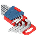 Heavy Duty 9Pcs Hex Key Set With Ball End Design, Long Arm Wrench Kit For Versatile Repair Jobs That Make Bending And Tightening Tasks A Total Breeze, 9-piece metric steel set