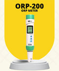 Waterproof ORP Meter With Temperature Readout, Auto Ranging Calibration, 1 mV Resolution, Range Minus 999 To Plus 1000 mV
