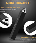 Close-up of Three Eighths Inch Indexable Carbide Turning Inserts Holder Set for Machining Lathes with 3/8 inch shank