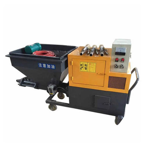 Premium Portable Mortar Sprayer Machine For Wall Plaster And Stucco Application Multifunctional Cement Pump with wheels.