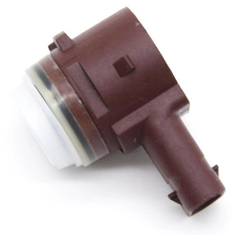 Bumper Parking Ultrasonic PDC Sensor Plug And Play Compatible With Tesla Model 3 And Model Y 2017 2023 OEM 1127502-11-D 112750211D 1127502-11 Front Or Rear Sensor, brown plastic rear view