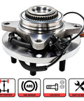 Front Wheel Bearing And Hub Assembly For Ford F150 2018 2019 2020 4WD 6 Lug With ABS 4x4 No Nonsense Direct Replacement