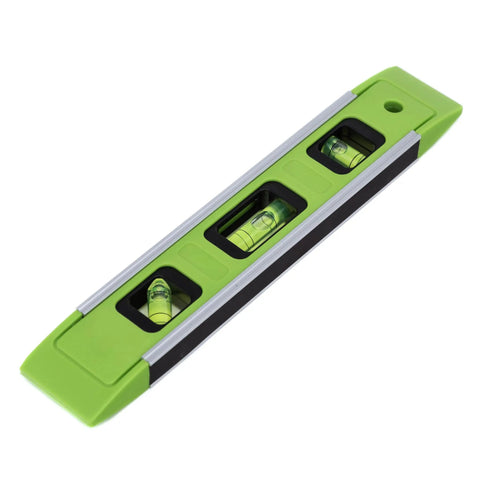 Compact 9 Inch Magnetic Torpedo Level Featuring Rock Solid Grip And Three High Visibility Spirit Vials For Dead On Precision At 45 90 And 180 Degree Angles Built For Hustle