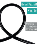 Black Vinyl Tubing Half Inch Inner Diameter And Five Eighths Inch Outer Diameter Ten Foot Flexible Hose Non Toxic Loop