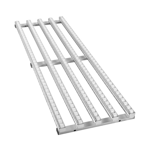 Portable Gravity Conveyor Belt For Unloading Boxes And Crates No Electric Manual Power Efficient Logistics Conveyor For Supermarkets Shops Auto Parts And Warehouses Seamless And Easy Load Handling, 3m x 0.5m steel roller frame