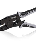 Ratcheting Wire Crimping Tool For Heat Shrink Connectors Pro Grade Crimper Pliers For 10 To 22 AWG Wire High Precision Jaw Color Coded