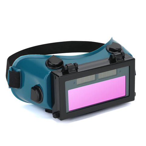 Auto Darkening Welding Goggles With Clear Inner Lenses And Flip Up Eye Pro For Welders Solar Powered ANSI Z87 Certified Durable PP And ABS Shell All Day Comfort Fit Dark Green