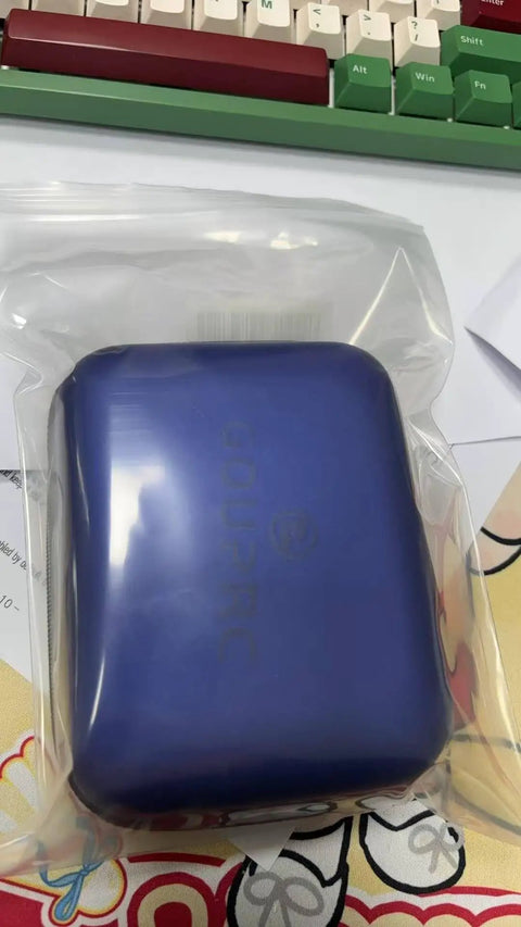 Blue protective case for Upgrade 60A Brushless ESC And S3650 4300KV Motor With 3.175mm Shaft Kit packaging on desk