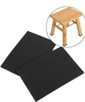 Self Adhesive Rubber Floor Protector Pads For Furniture 4 Pack Black Foot Pads Easy To Use No Fuss 0.4 Cm Thick 4.3 X 14 Cm Shield Floors
