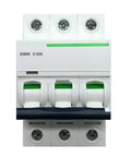 Pro Level Rock Solid Three Pole Fifty Amp Mini Circuit Breaker With Type D Curve And Heavy Hitter Industrial Switchgear for power control.