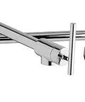 Avado Wall Mount Pot Filler Faucet With Single Hole Design, Lever Handles, Chrome Finish, Built Tough For Big Pots And Busy Kitchens