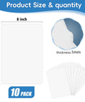 Diagram showing 10 Pack Small Whiteboards Double Sided Dry Erase Boards 12x8 Inches Writable Erasable For Office Home Classroom Math And Drawing