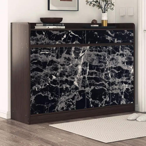 Black Marble Peel And Stick Wallpaper For Countertops And Backsplashes Self Adhesive Vinyl Wrap Removable Shelf Liner on cabinet doors