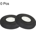 RC Airplane Wheels 38mm Diameter 1.5 Inch Sponge Replacement Wheel Set Pack Of 10, black with white centers, aerial view