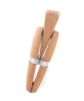 Wooden Jewelry Clamp Tool With Round And Flat Jaws For Holding Rings And Small Parts Ideal For Jewelry Repairs And Crafting Projects Perfect For Beading Ring Sizing And Precise DIY Work Pro Grade wooden clamp with adjustable wedge