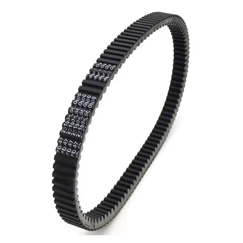 Top Grade V-Drive Transfer Belt For S Ym Maxsym 600 I Abs Motorcycles 2011 Through 2015, black rubber belt with grooves.