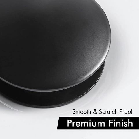 Matt Black Pop Up Sink Drain No Overflow All Metal Rustproof Brass And 304 Stainless Steel Durable Pop Up Drain Stopper Top