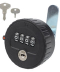 Drawer Combination Lock With Key And Password Code For File Cabinets And Storage Doors 30mm Black Cam Lock With Easy Code Reset