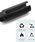 7/8 Inch 6-Point I-Type Side Gate Oxygen Sensor Socket For Car O2 Sensor Removal Tool, durable 45 steel, black